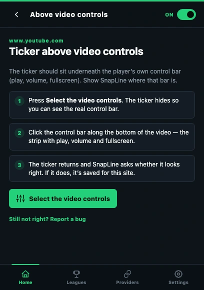 Locate the video control bar. Numbered callouts explained below; fictional demo data.