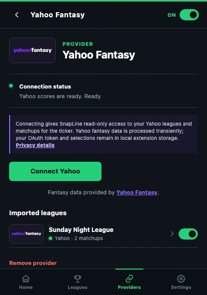 Connect and verify yahoo. Numbered callouts explained below; fictional demo data.
