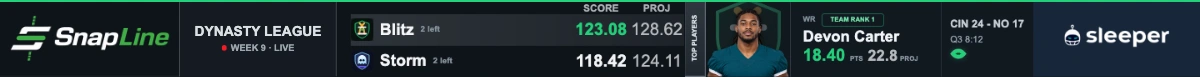 Sleeper ticker with fictional demo data